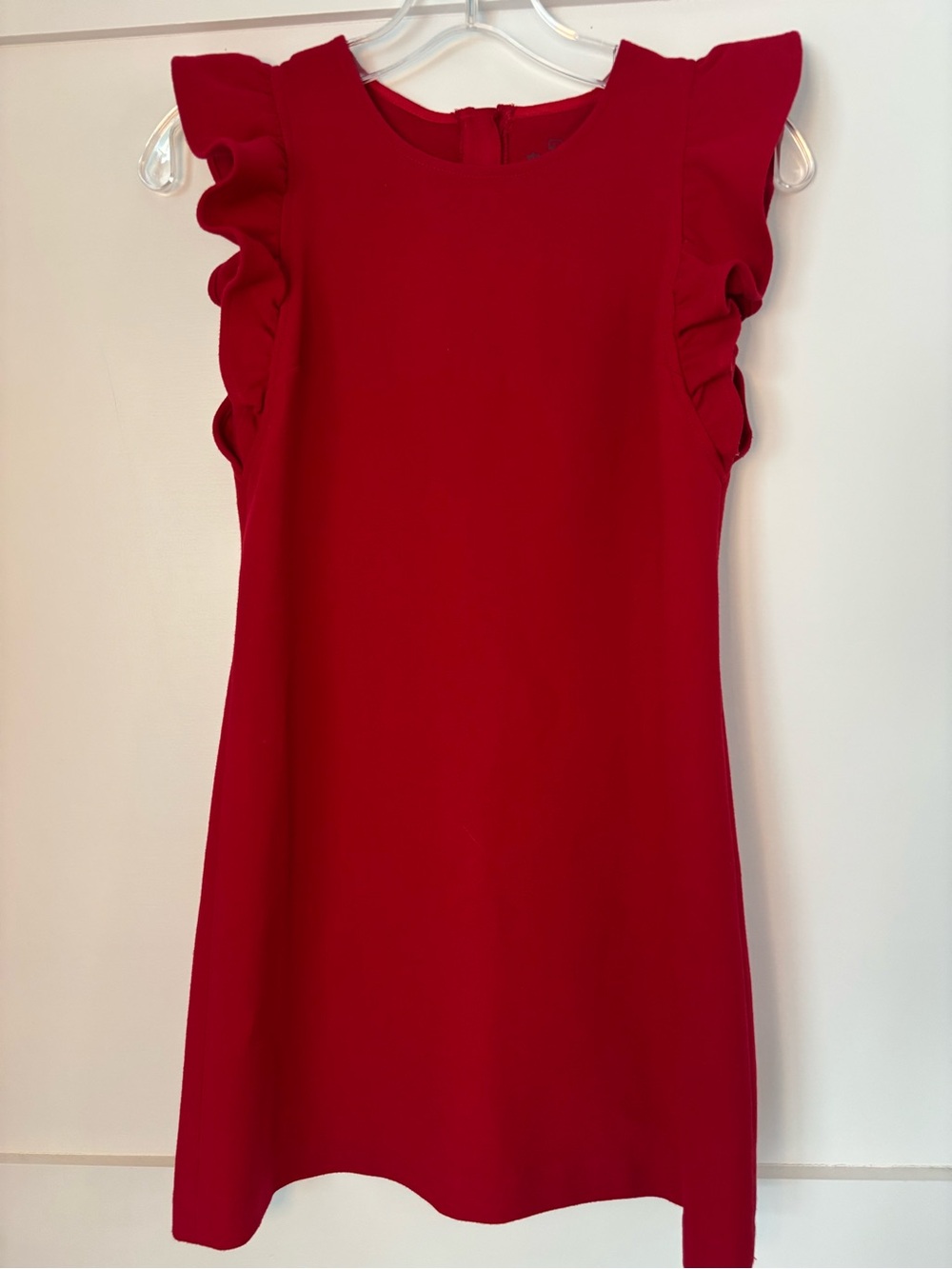 Vineyard Vines Girls' Red Ruffle-Sleeve Dress size 12 in excellent condition